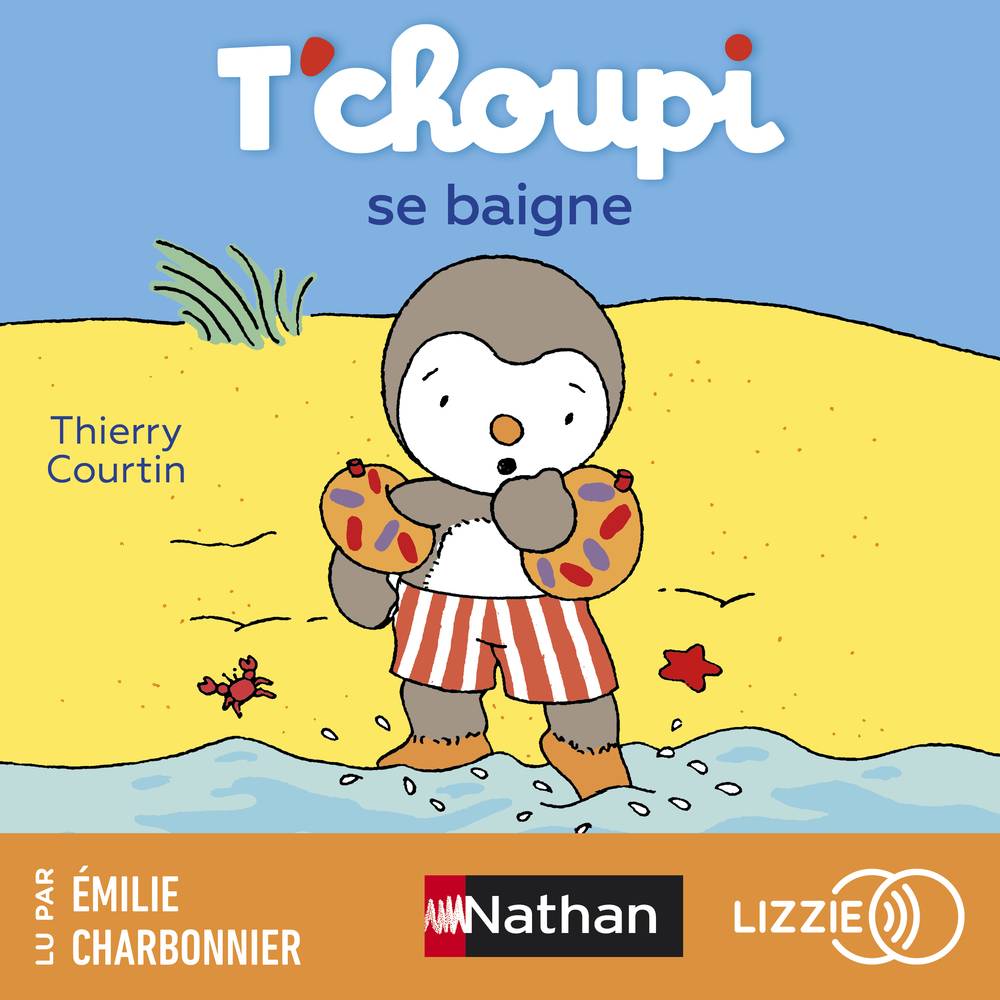 T'choupi se baigne